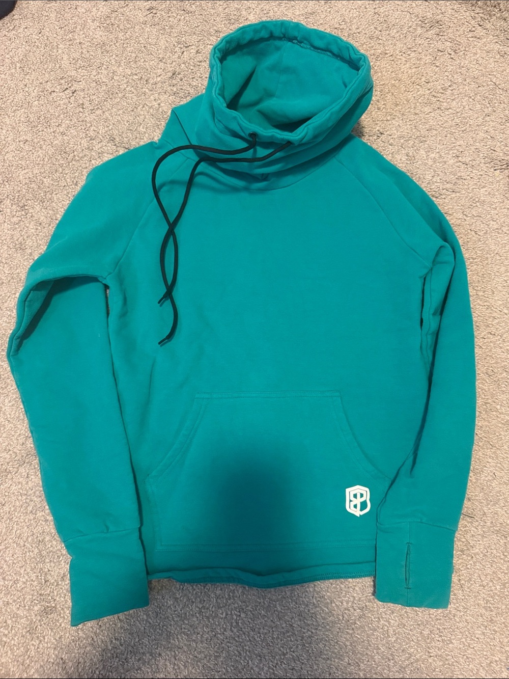 Born Primitive Green Cowl Neck Pullover Hoodie